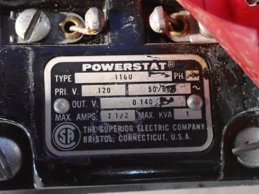 Powerstat Autotransformer - 116u