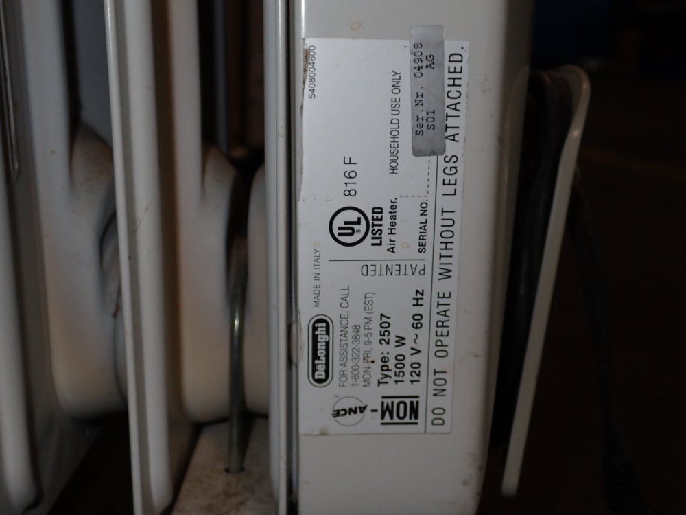 Delonghi 1500 Watts Radiator - 2507