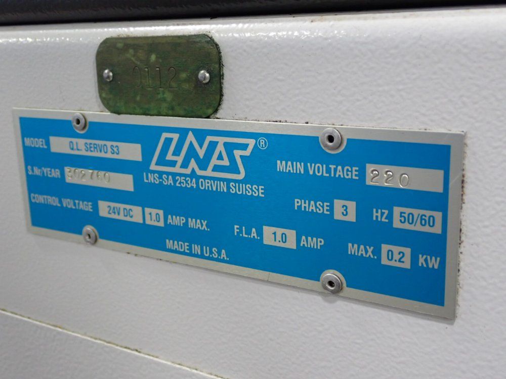 Lns 63" Automatic Bar Feeder - Q.l.servo S3