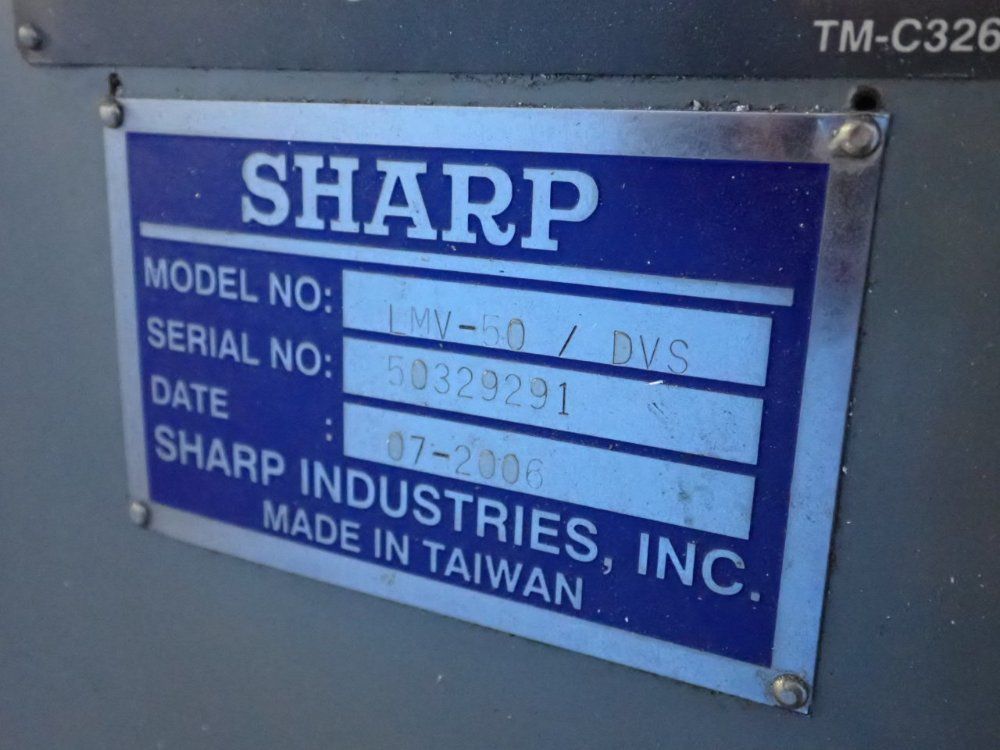 Sharp Industries 50" X 9" Vertical Mill - Lmv-50/dvs