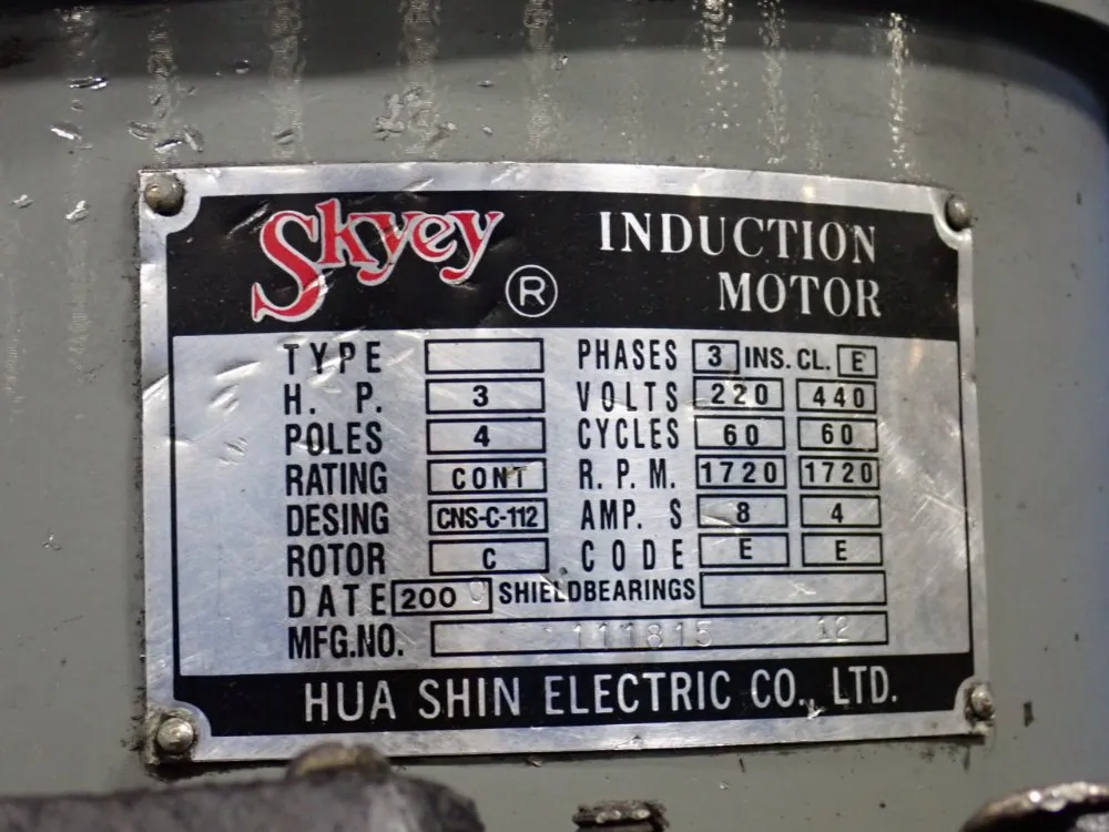 Sharp 42" X 9" Vertical Mill - Rsl-8025