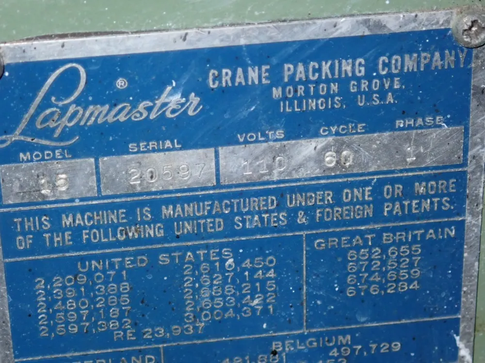 Lapmaster 15" Lapping Machine - 15