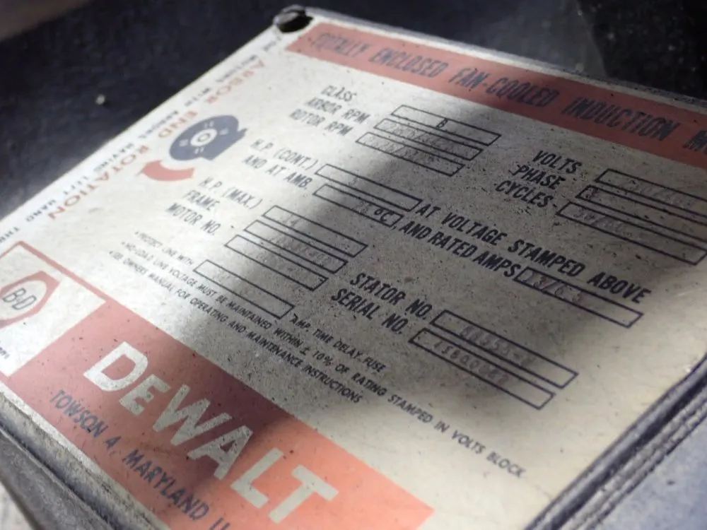 Dewalt 16" Radial Arm Saw - 3566