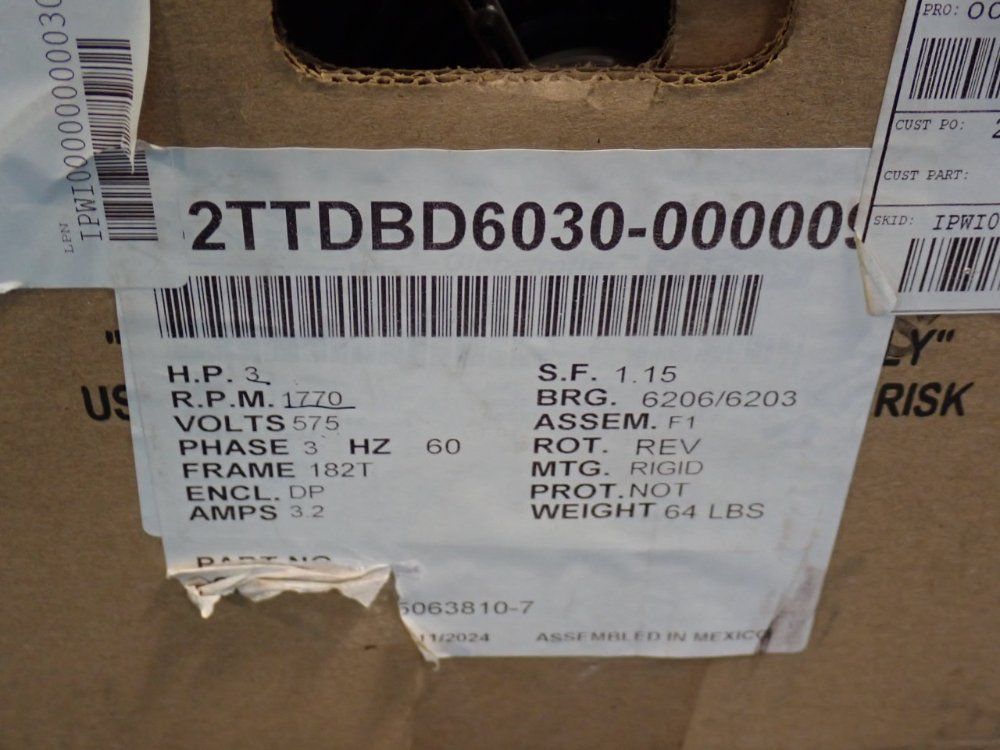 Marathon Motors 3 Hp Motor - 182ttdbd6030
