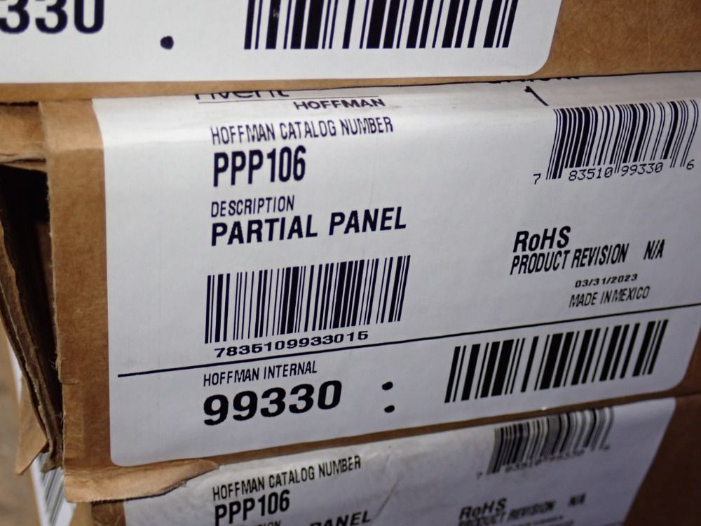 Hoffman 20 1/2" X 36 1/2" X 1" Electrical Panel Partial Panels - Ppp106