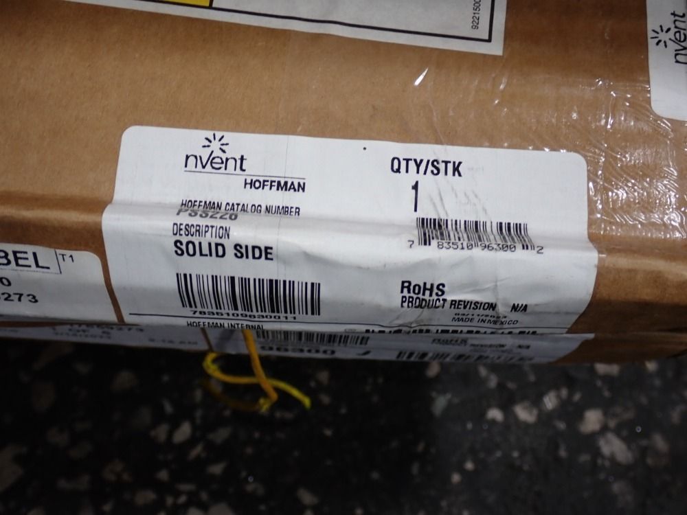 Hoffman 21 1/2" X 84" Electrical Cabinet Solid Side - Pss220