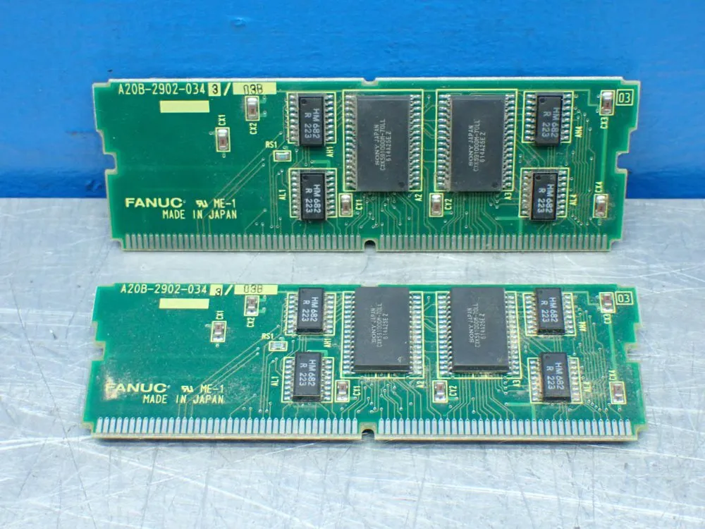 Fanuc 2 Meg From W/256k Sram 2 Servo Memory Modules - A20b-2902-0343/03b