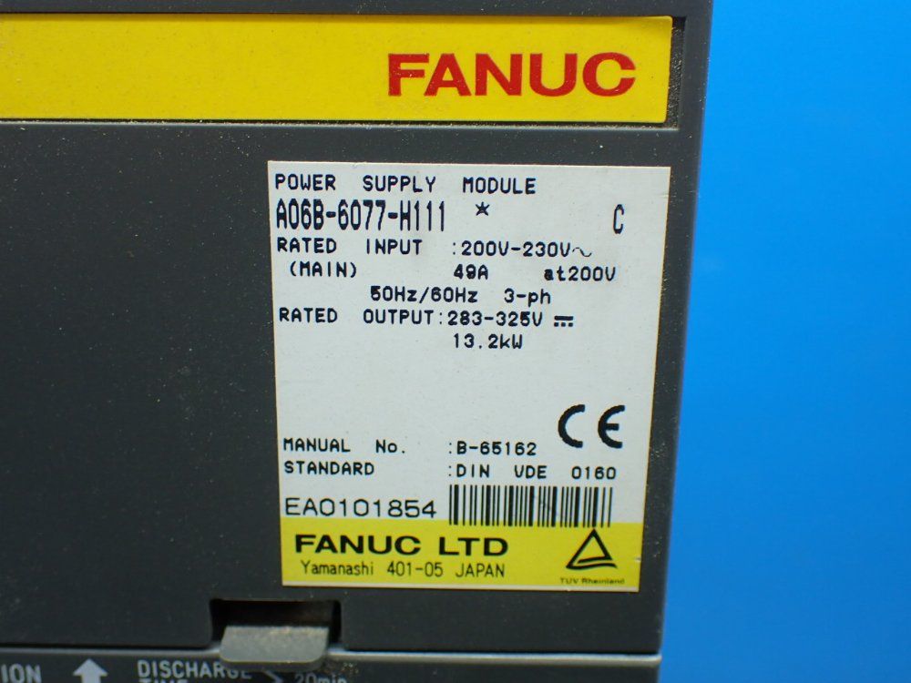 Fanuc Power Supply Module - A06b-6077-h111