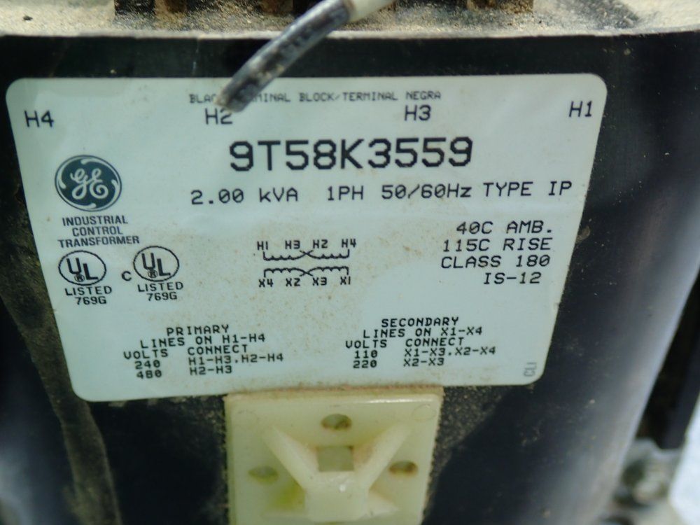 General Electric Industrial Control Transformer - 9t58k3559