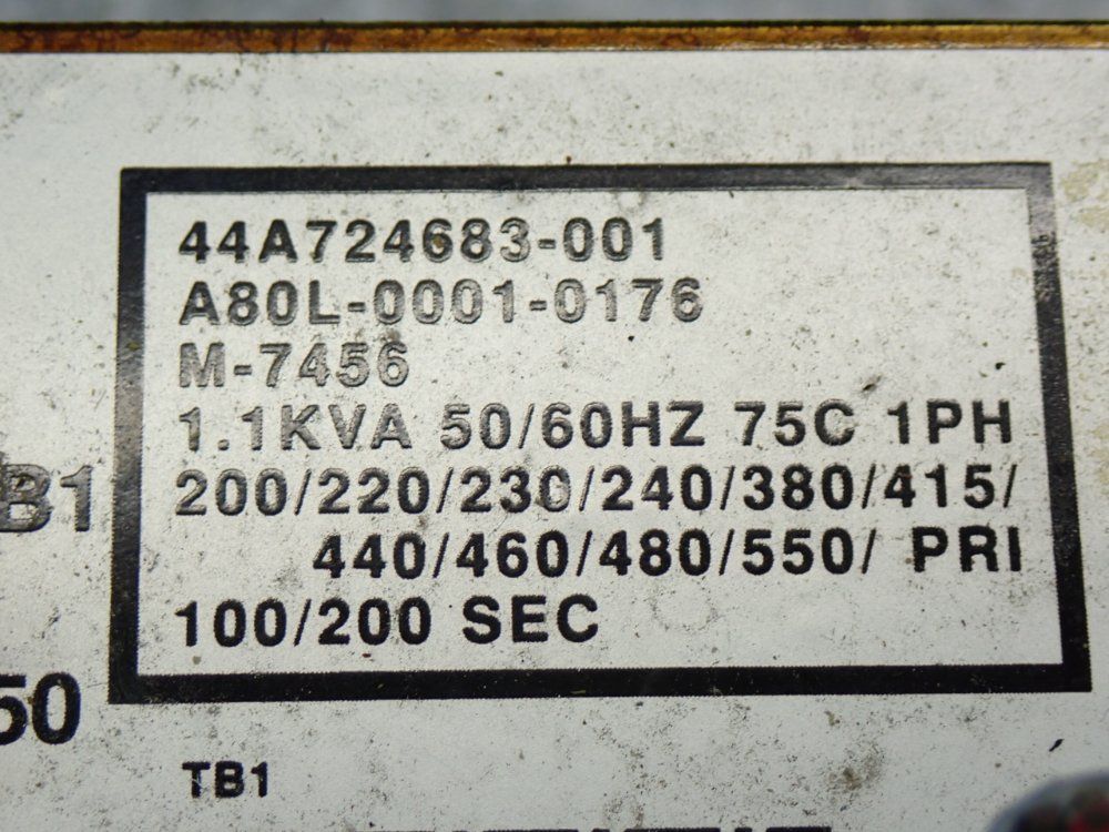 Fanuc Line Reactor Transformer - A80l-0001-0176