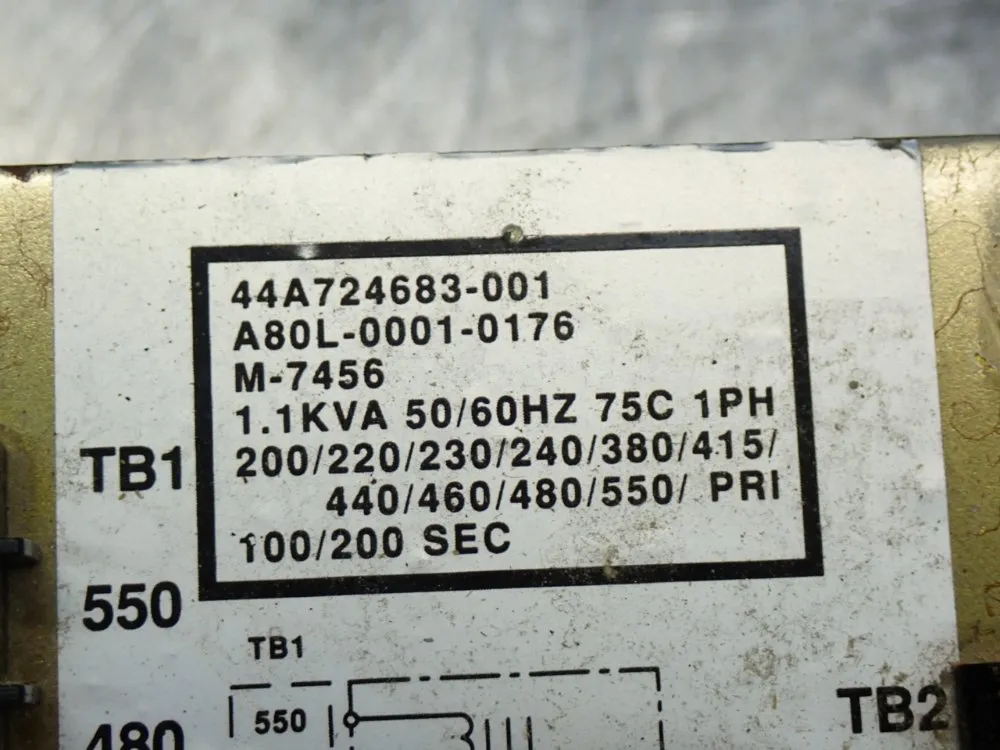 Fanuc Line Reactor Transformer - A80l-0001-0176