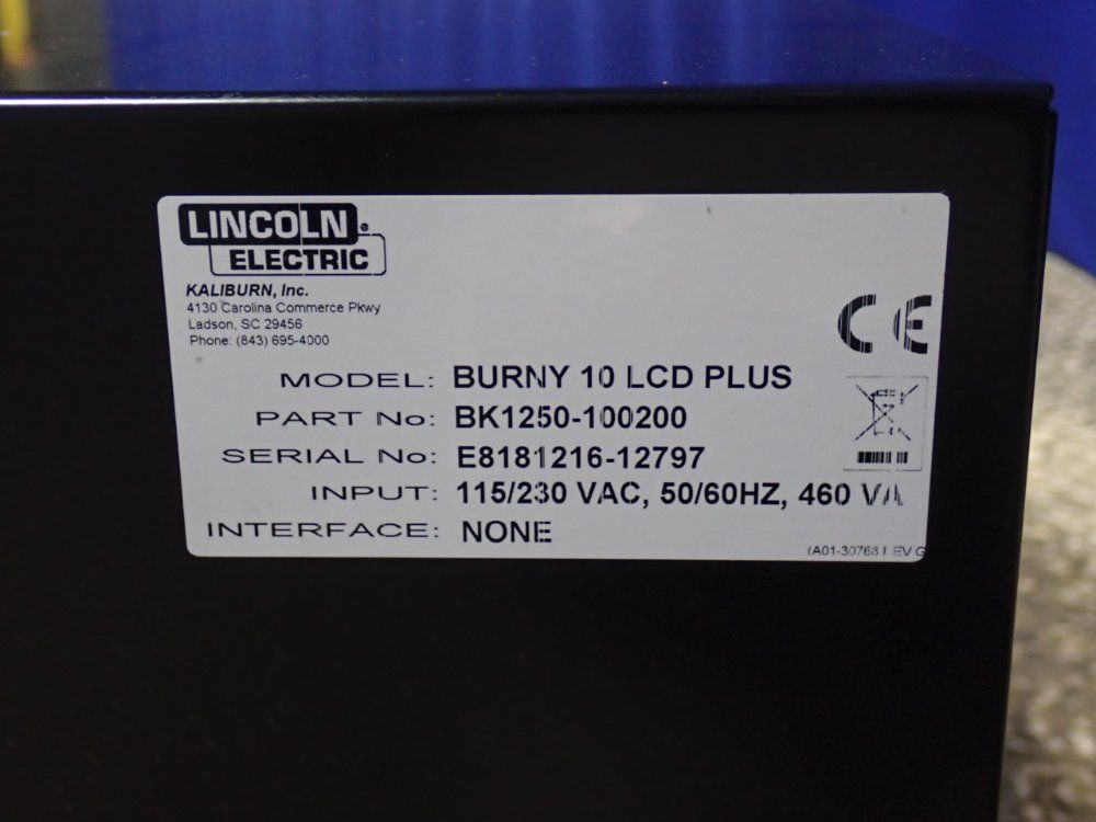 Lincoln Electric Cnc Controller - Burney 10 Lcd Plus