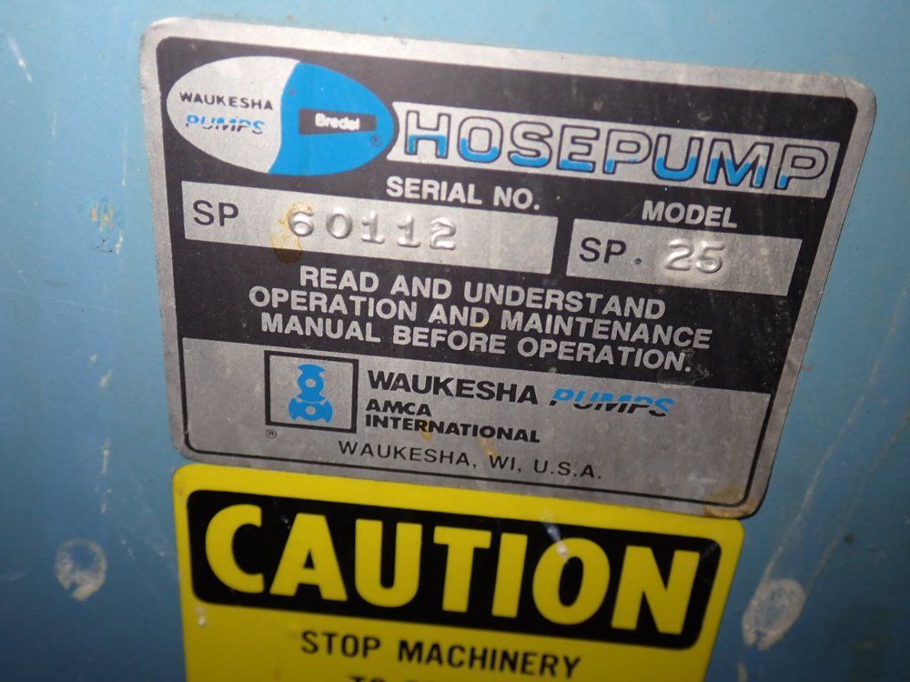 Waukesha Pumps Hose Pump - Sp-25