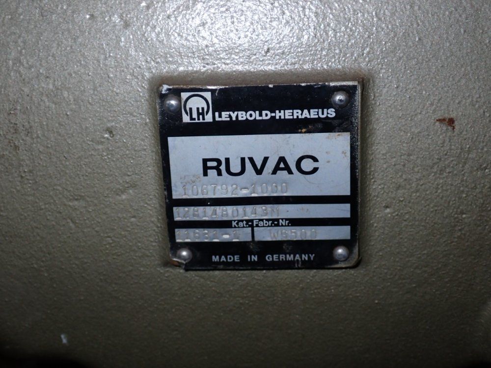 Ruvac Pump - Ws500