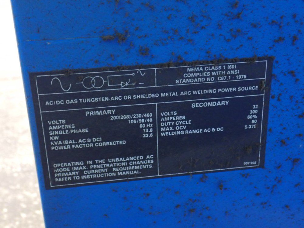 Miller 300 A Welder - Syncrowave 300