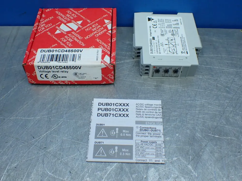 Carlo Gavazzi Voltage Level Relay - Dub01cd48500v
