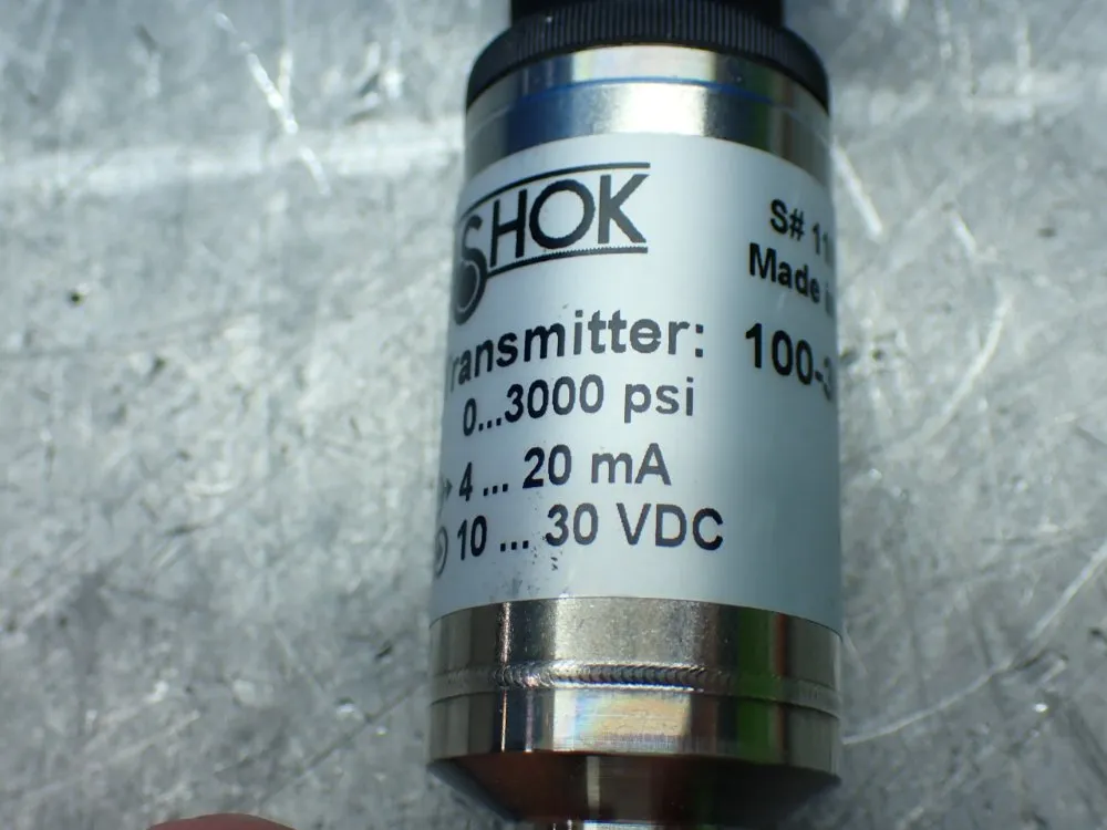 Noshok Industrial Pressure Transducer - 100-3000-1-1-2-7