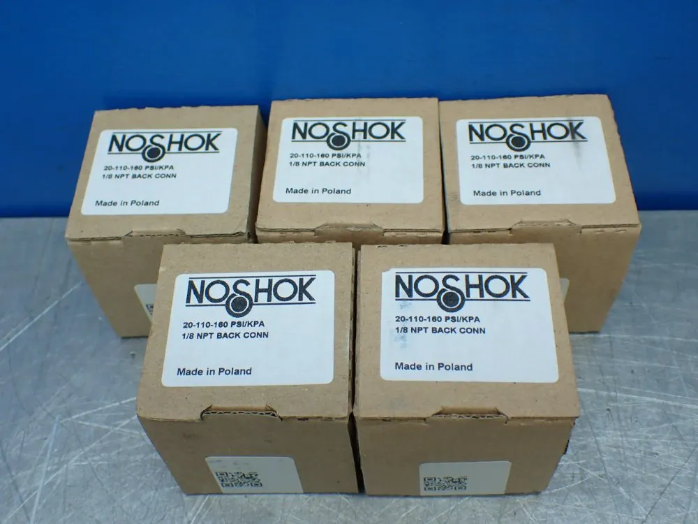 Noshok 1/8"npt 160psi 5 Pressure Gauges - 20-110-160