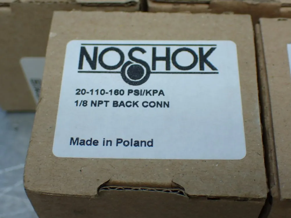 Noshok 1/8"npt 160psi 5 Pressure Gauges - 20-110-160