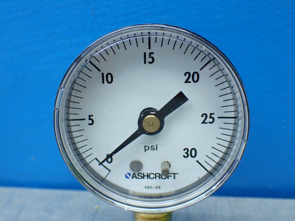 Ashcroft 2" 1/4npt 0-30psi 5 Pressure Gauges - 20w1005ph 02l 30#