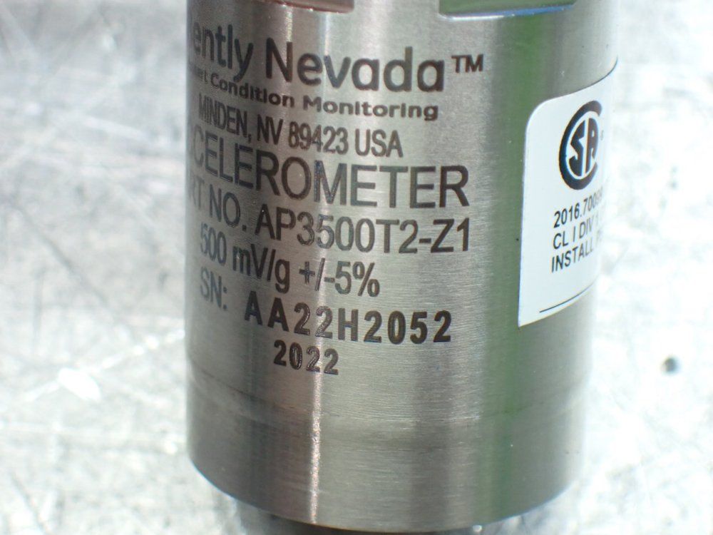 Bently Nevada Accelerometer - Ap3500t2-z1