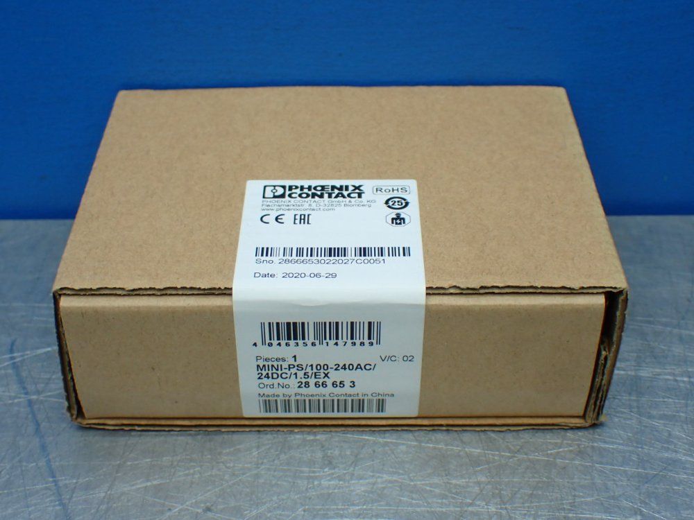 Phoenix Contact Mini-ps/100-240ac/24dc/1.5/ex Power Supply Unit - 2866653