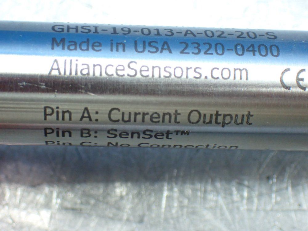 Alliance Sensors Linear Position Sensor - Ghsi-19-013-a-02-20-s