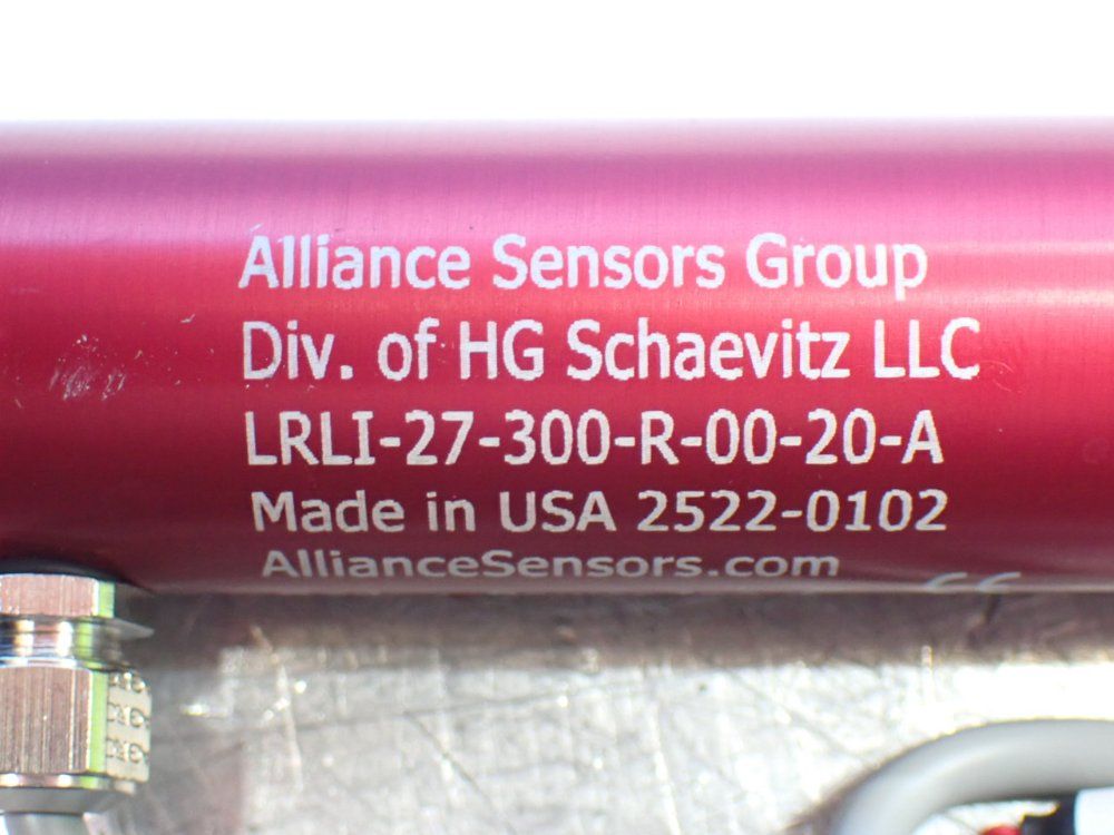 Alliance Sensors Group Linear Variable Inductive Transducer Position Sensor - Lrli-27-300r-00-20-a