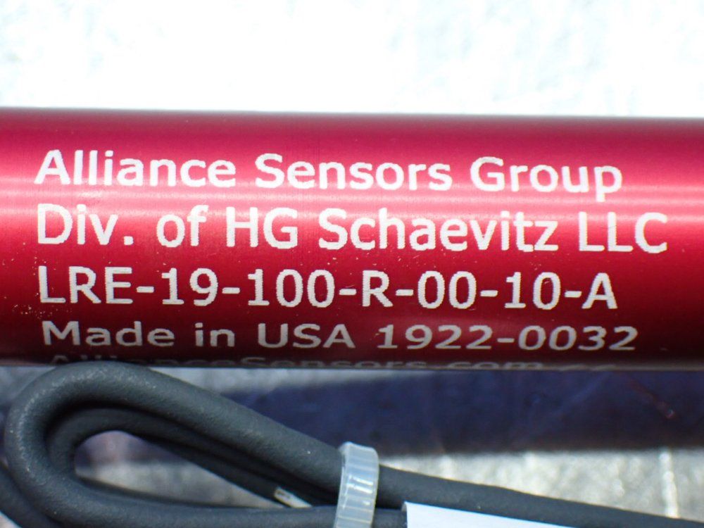 Alliance Sensors Group 2 Linear Variable Inductive Transducer Position Sensors - Lre-19-100-r-00-10-a