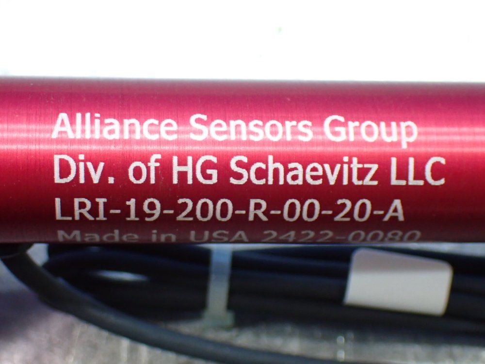 Alliance Sensors Group 2 Linear Variable Inductive Transducer Position Sensors - Lri-19-200-r-00-20-a