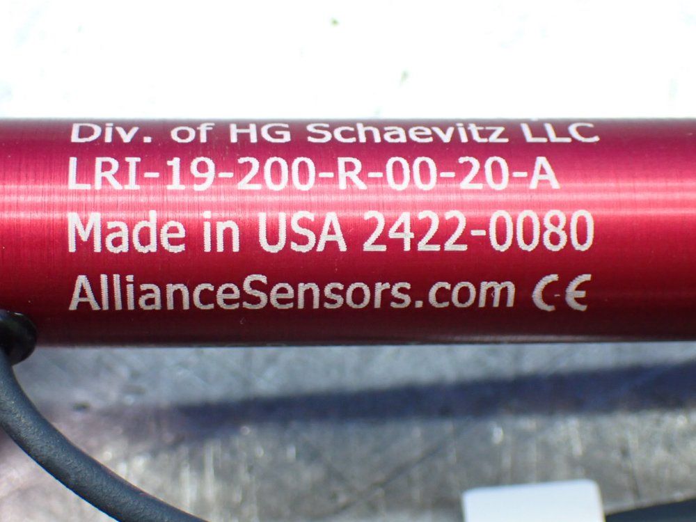 Alliance Sensors Group 2 Linear Variable Inductive Transducer Position Sensors - Lri-19-200-r-00-20-a