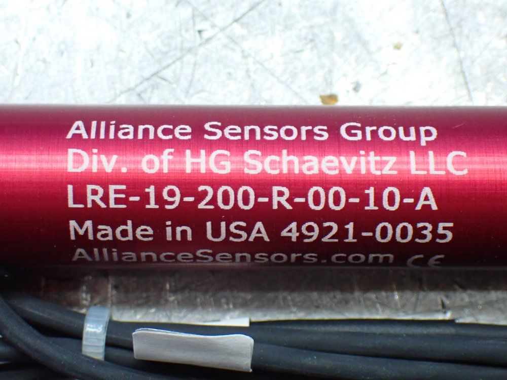 Alliance Sensors Group 2 Linear Variable Inductive Transducer Position Sensors - Lre-19-200-r-00-10-a
