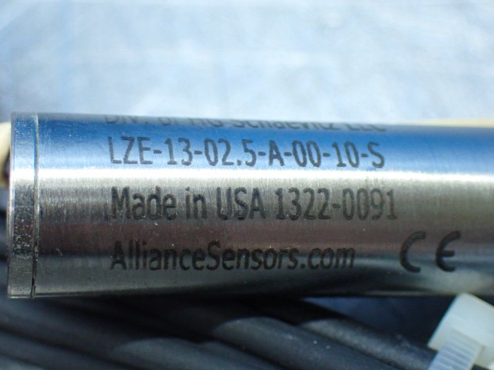 Alliance Sensors Group 2 Linear Variable Inductive Transducer Position Sensors - Lze-13-02.5-a-00-10-s