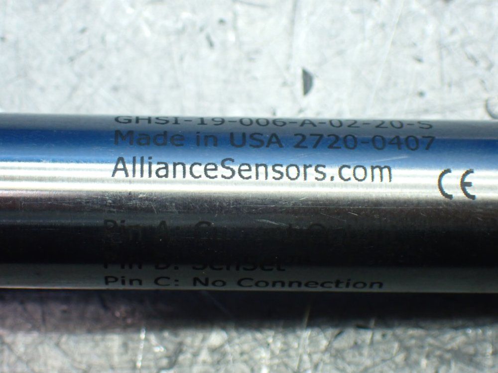 Alliance Sensors Group 3 Linear Variable Inductive Transducer Position Sensors - Ghsi-19-006-a-02-20-s