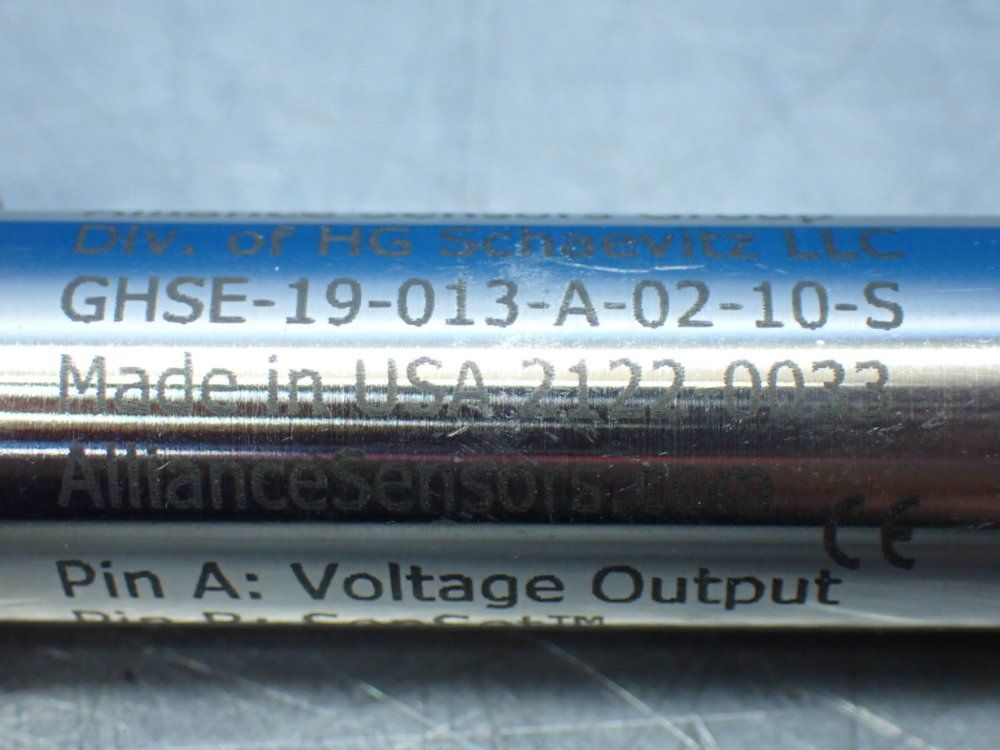 Alliance Sensors Group 2 Linear Variable Inductive Transducer Position Sensors - Ghse-19-013-a-02-10-s