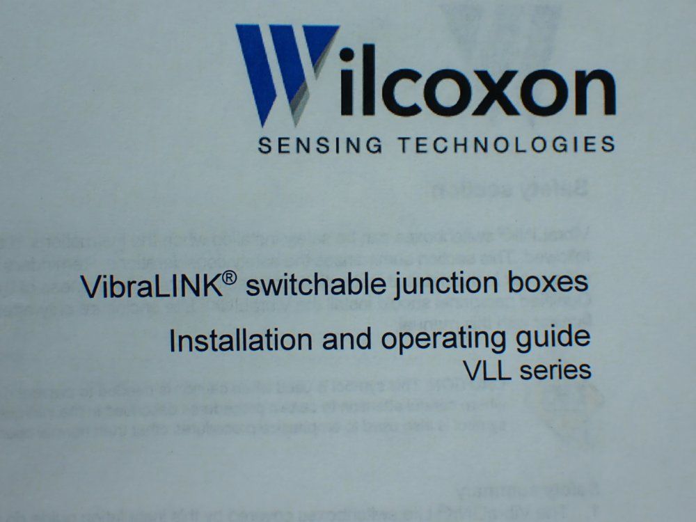 Wilcoxon 12-channel Vibration Sensor Switchbox - Vll12bf-g-n-s