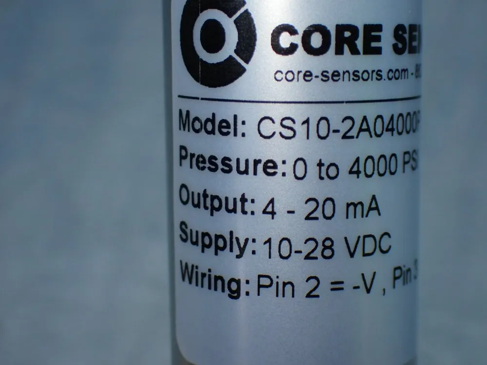 Core Sensors 0-4000psi 4 Industrial Pressure Transmitters - Cs10-2a04000ps4d000-00