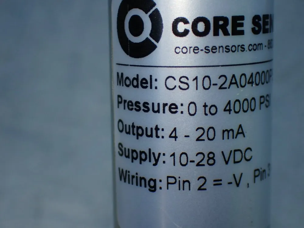 Core Sensors 0-4000psi 4 Industrial Pressure Transmitters - Cs10-2a04000ps4d000-00