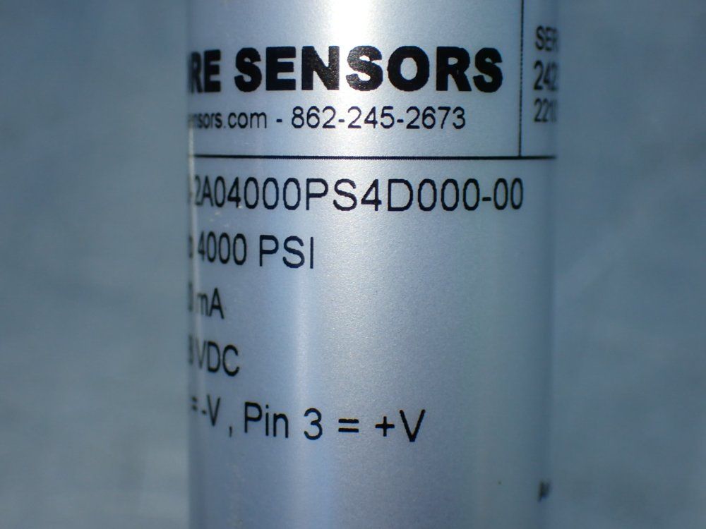 Core Sensors 0-4000psi 4 Industrial Pressure Transmitters - Cs10-2a04000ps4d000-00