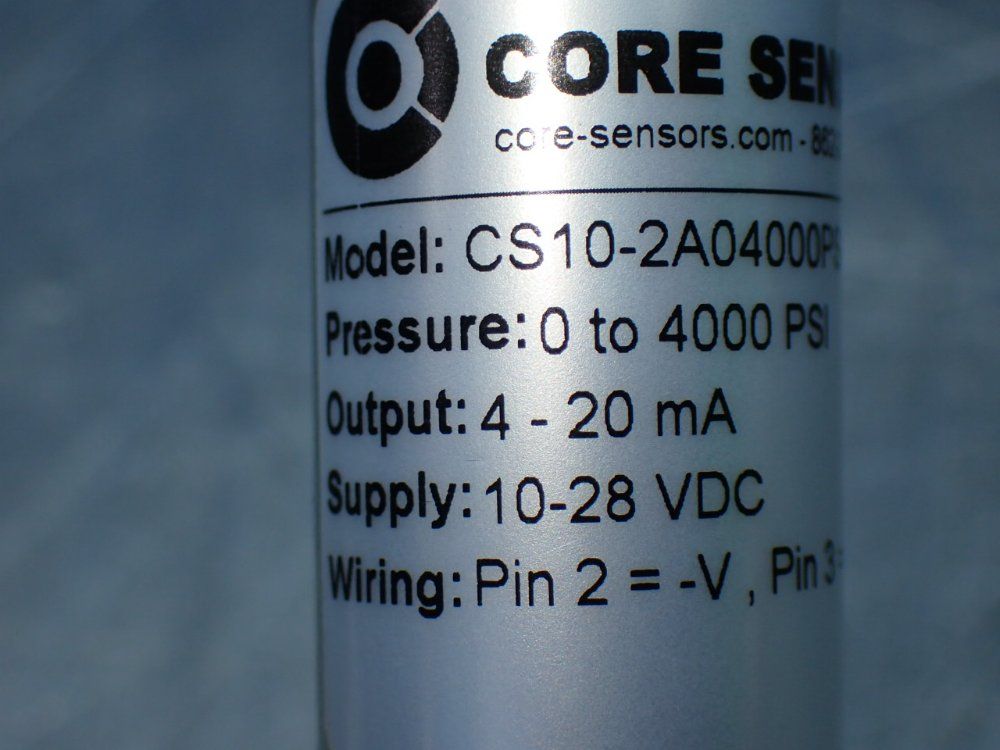 Core Sensors 0-4000psi 4 Industrial Pressure Transmitters - Cs10-2a04000ps4d000-00