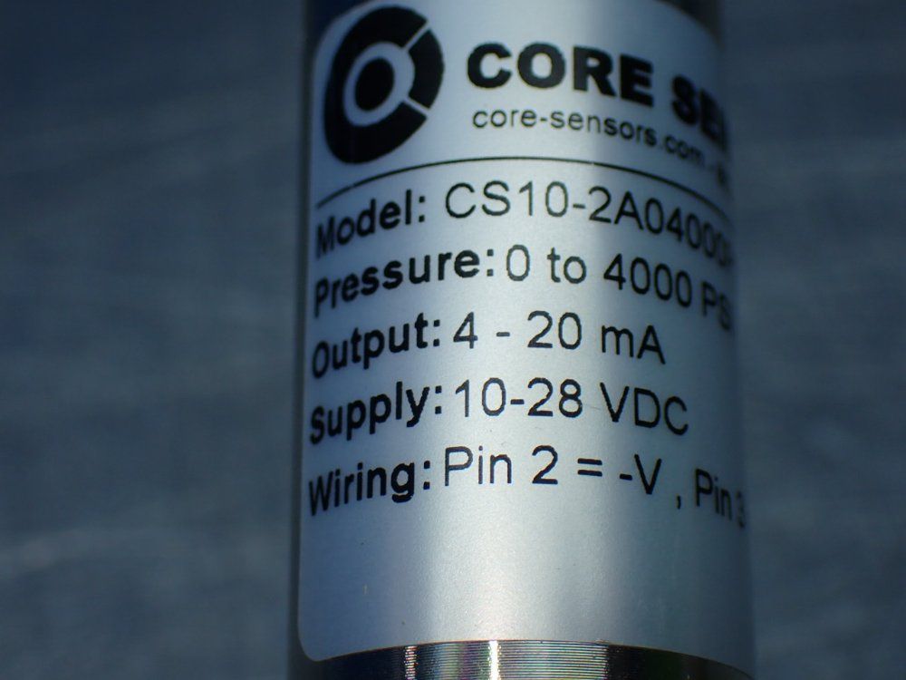 Core Sensors 0-4000psi 4 Industrial Pressure Transmitters - Cs10-2a04000ps4d000-00