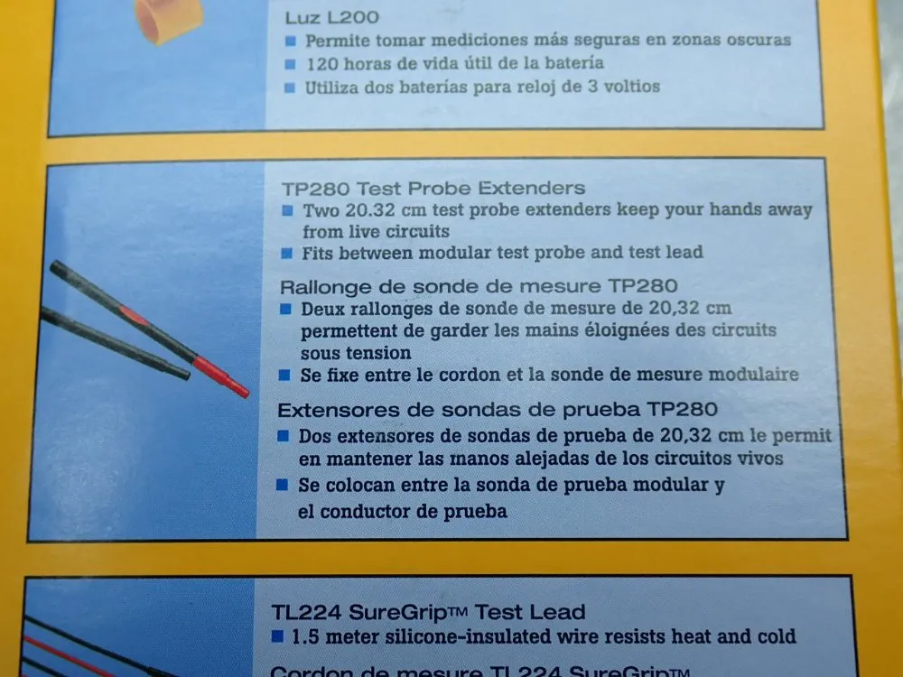 Fluke Suregrip Probe Light And Extender Kit - L215