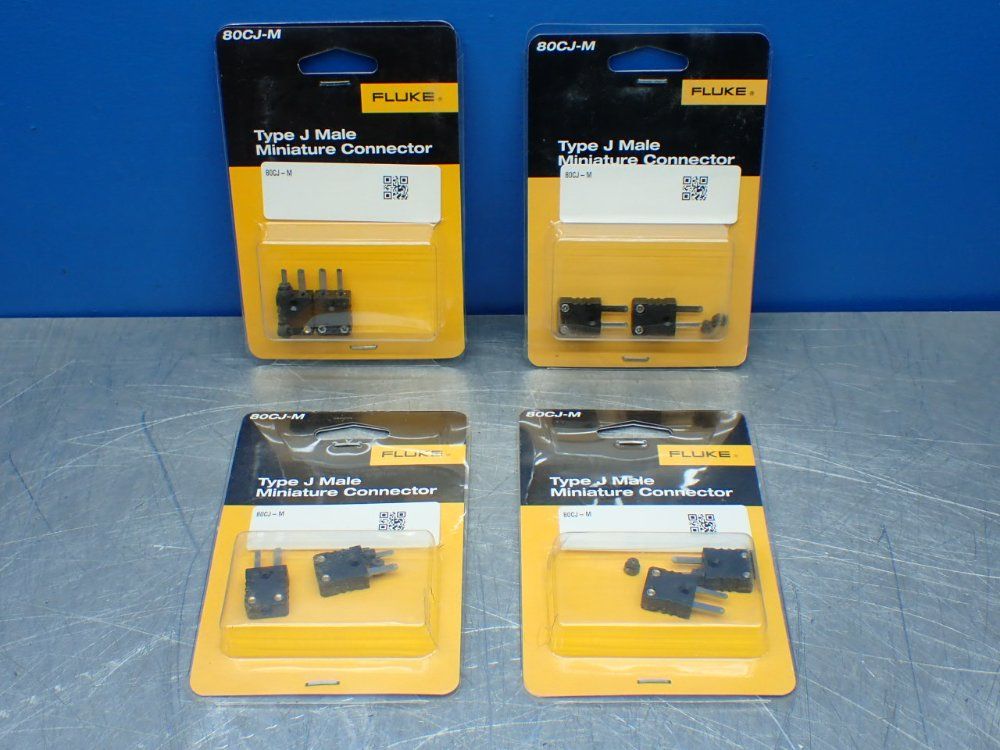 Fluke 4 Type J Male Miniature Connectors - 80cj-m