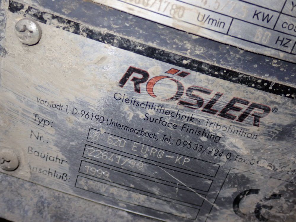 Rosler 60" Dia. Vibratory Finisher - R 620 Euro-kp