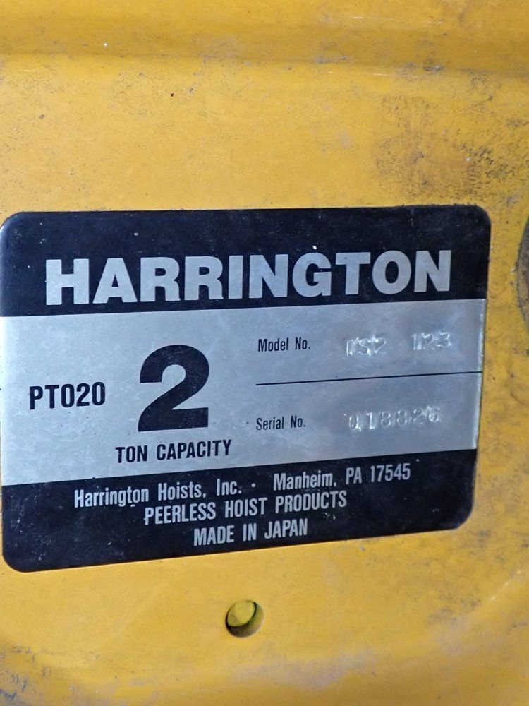 Harrington 2 Ton Electric Chain Hoist - Ep1a-00sy3915
