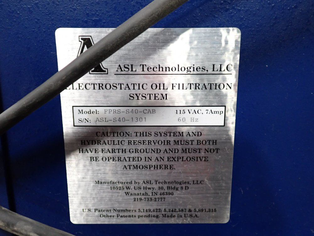 Asl Technologies Fluid Purification System - Fprs-s4-cab