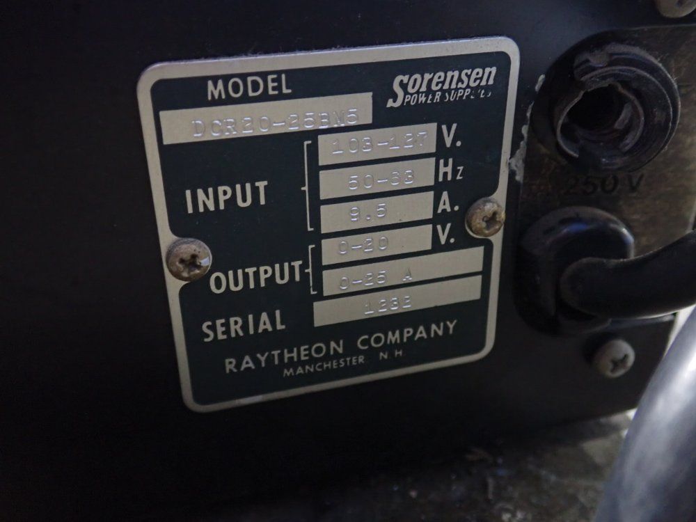 Sorensen Power Supply - Dcr 20-25b