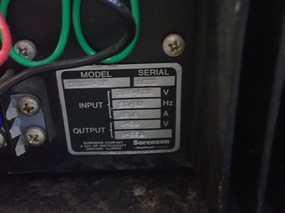 Sorensen Power Supply - Srl 20-25