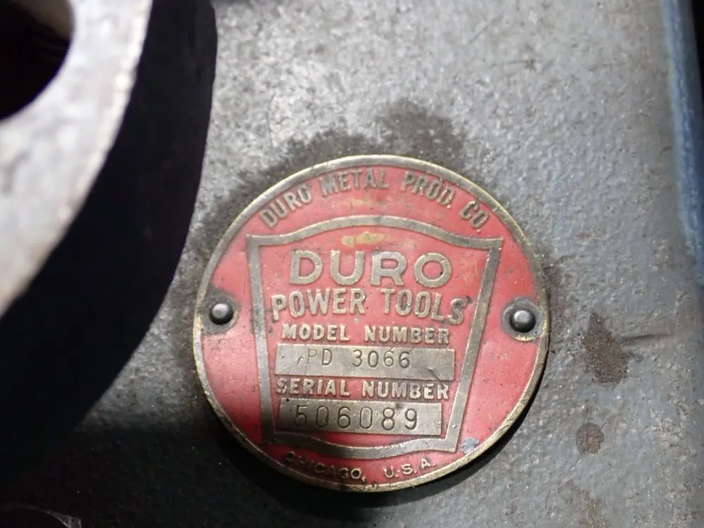 Duro Metal Products Co. 10" X 6" Belt & Disc Sander - Pd 3066
