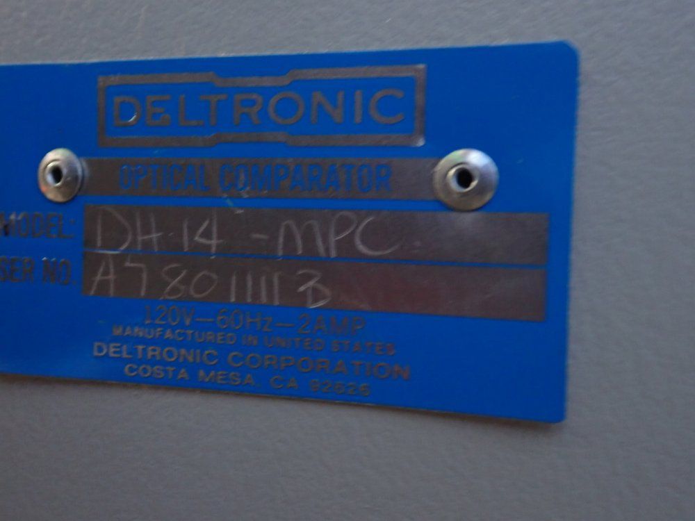 Deltronic 15" Optical Comparator - Dh 14-mpc